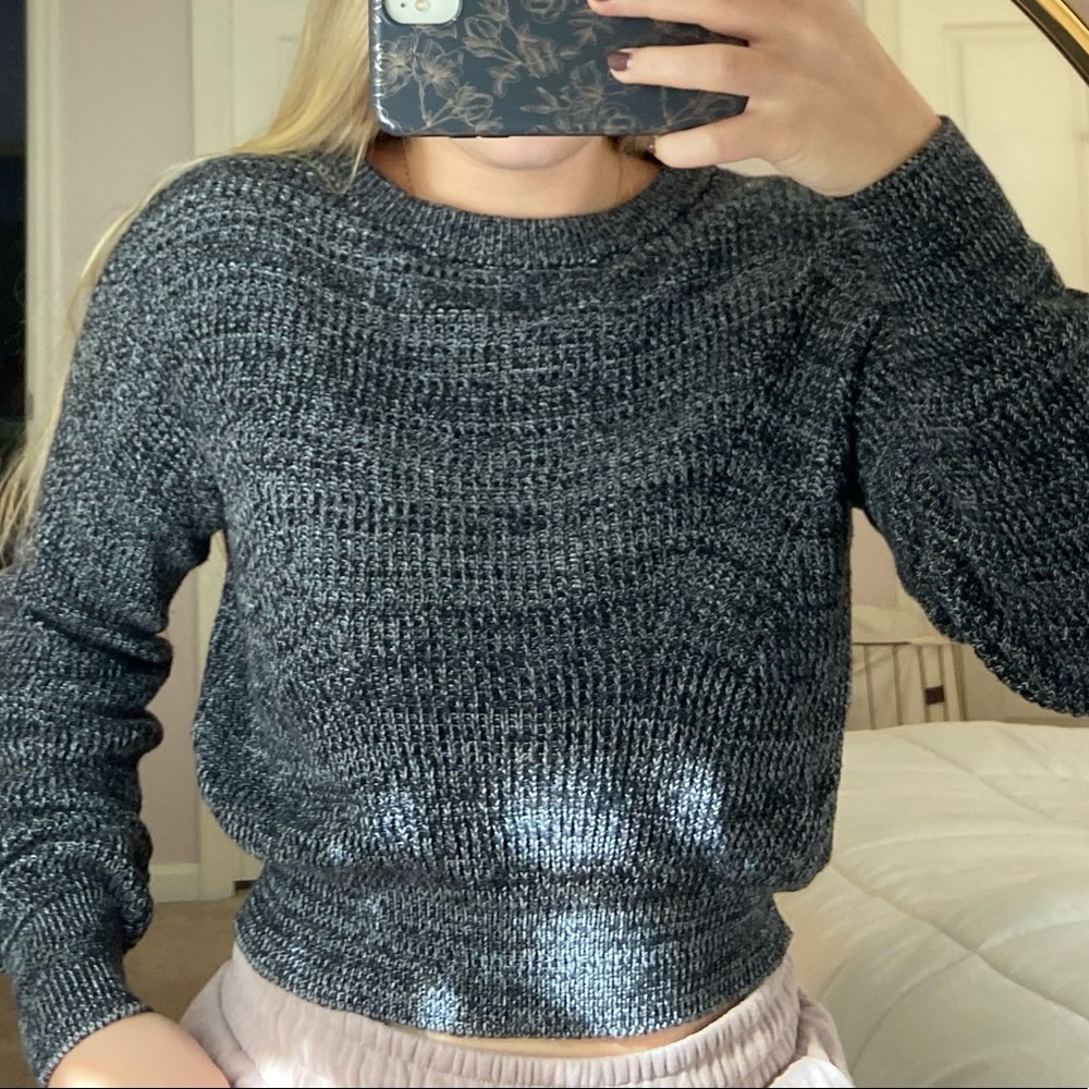 Cropped knit sweat, Garage size xs